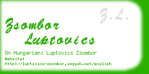 zsombor luptovics business card